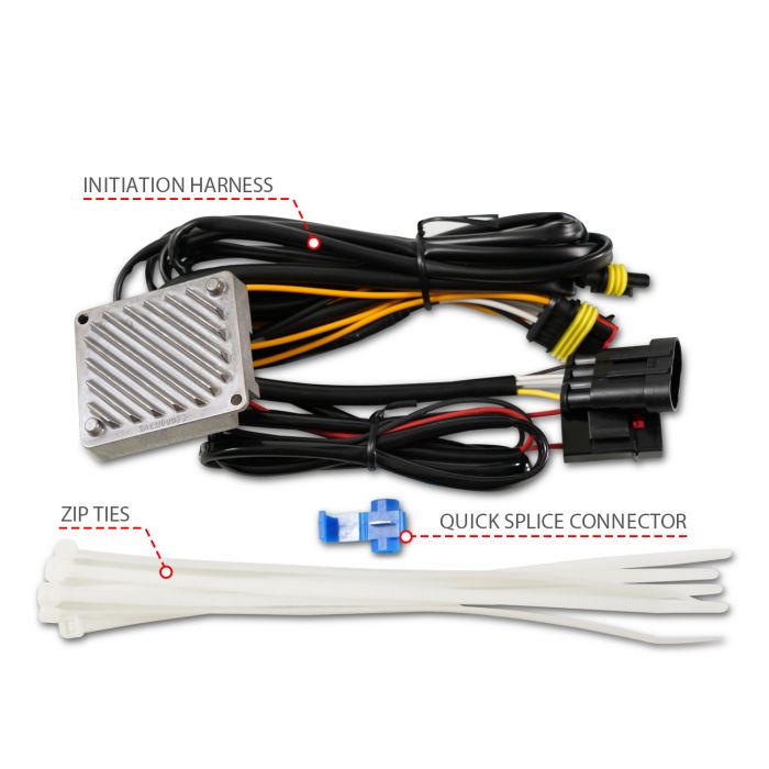 Wiring Harness of ANZO TOYOTA FULL LED PROJECTOR HEADLIGHTS CHROME W/ INITIATION FEATURE & SEQUENTIAL SIGNAL | TACOMA 05-11