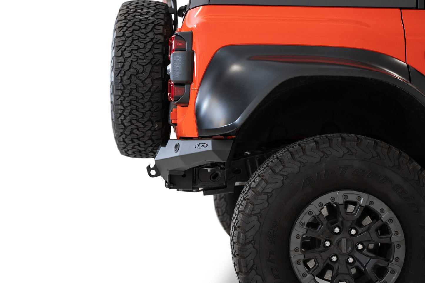 Installed on Car ADD Ford Bomber Rear Bumper | 2022-2023 Bronco Raptor
