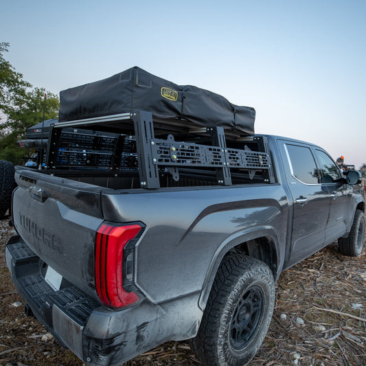 Installed on Car Cali Raised Overland Bed Rack | 2022+ TOYOTA TUNDRA