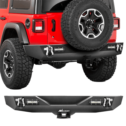 Nilight Rear Bumper Kit for 2018-2019 Jeep Wrangler JL