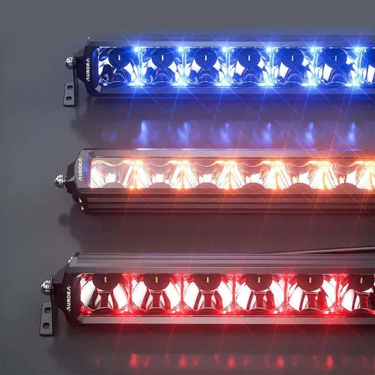 Double Row RGB LED Light Bar Uncle Sam's Road 10" Wiring and Switch Control