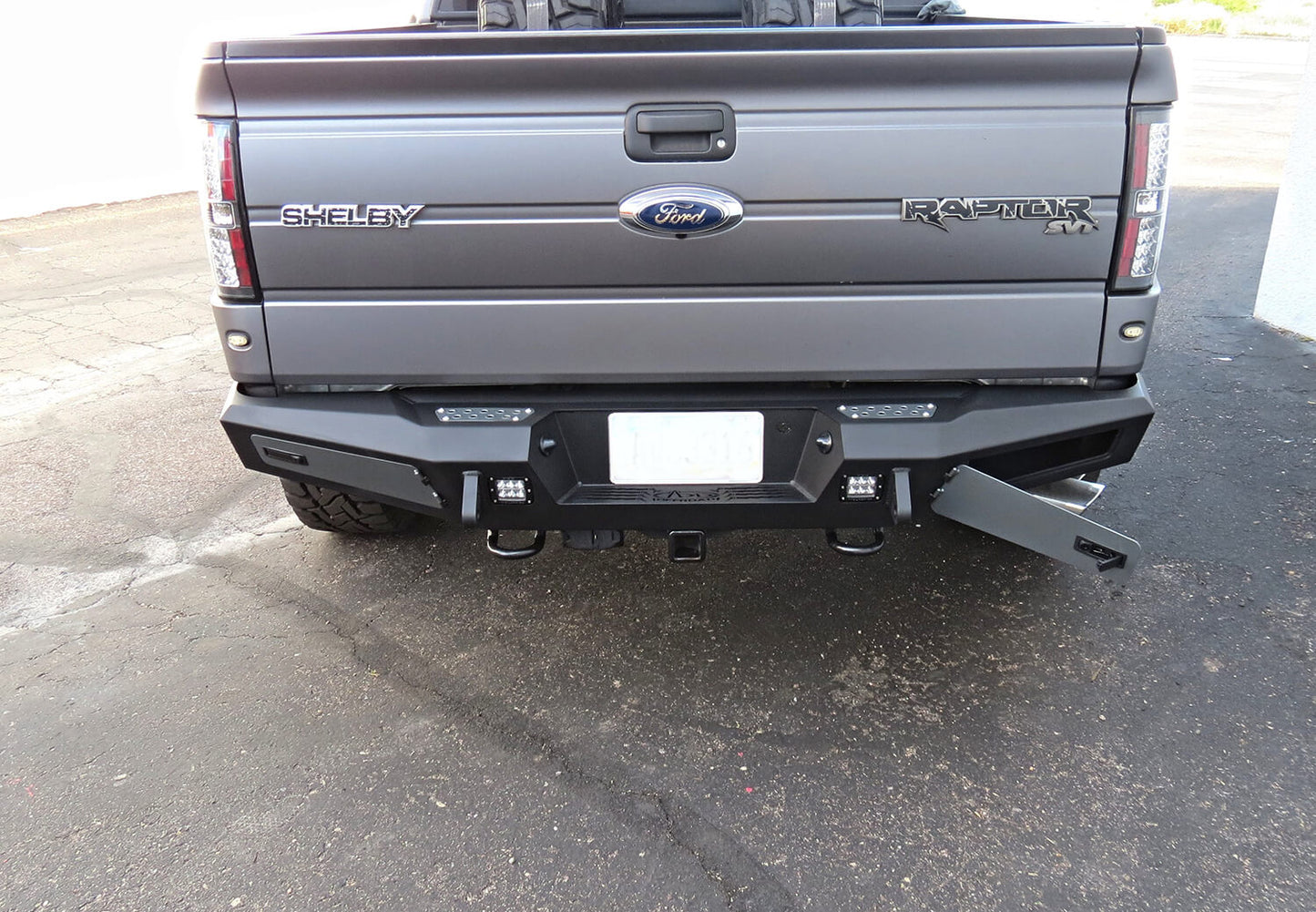 Installed on Car ADD HoneyBadger Rear Bumper | Heritage | 2009-2014 Ford F-150/Raptor