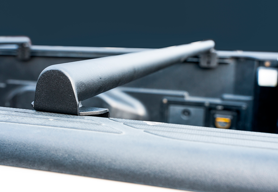 Installed on Car Close Up Cali Raised Overland Bed Bars | 2005-2023 Toyota Tacoma