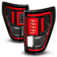 ANZO FULL LED TAIL LIGHTS BLACK CLEAR LENS W/ INITIATION & SEQUENTIAL (FOR HALOGEN MODEL W/ BLIS SYSTEM) | FORD F-150 21-23