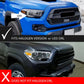 Fitment of ANZO TOYOTA FULL LED PROJECTOR HEADLIGHTS BLACK W/ INITIATION & SEQUENTIAL (FOR HALOGEN VERSION WITH LED DRL) | TACOMA 16-23