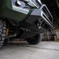 Installed on Car Down View CALI RAISED TOYOTA STEALTH BUMPER | 2016-2023 TACOMA (Secondary 32in SPOT BEAM with Relocation Mounts)