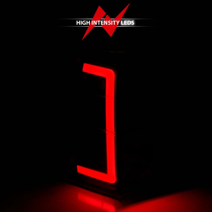 High Intensity LEDs of ANZO FORD LED C BAR TAIL LIGHTS BLACK CLEAR LENS W/ SEQUENTIAL SIGNAL | EXPEDITION 07-17