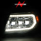 High Intensity LEDs of ANZO TOYOTA FULL LED PROJECTOR HEADLIGHTS CHROME W/ INITIATION FEATURE & SEQUENTIAL SIGNAL | TACOMA 05-11