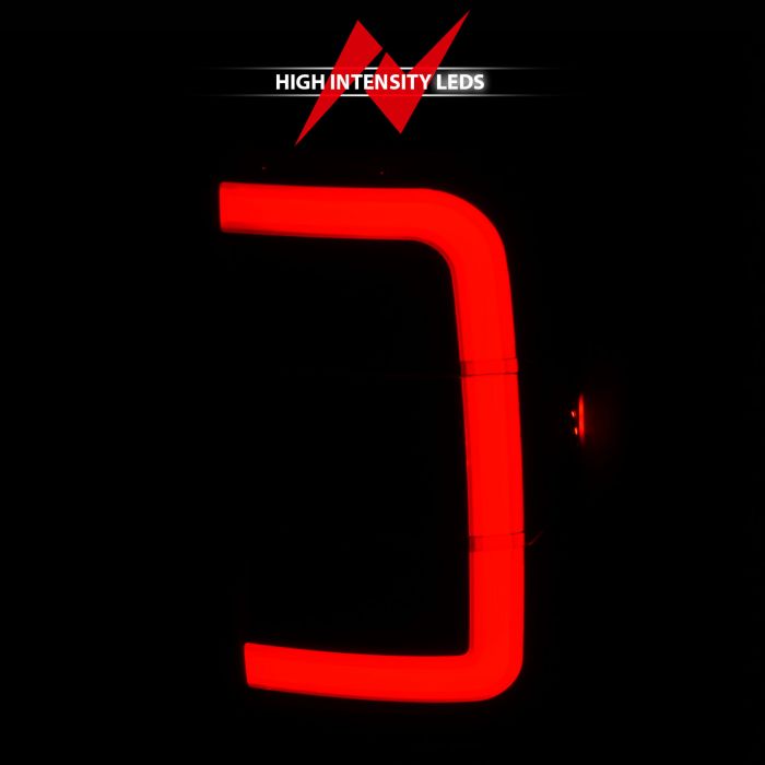 High Intensity LEDs of ANZO FORD LED C-BAR STYLE TAIL LIGHTS BLACK SMOKE LENS (NOT FOR 05-07 STX MODELS) | RANGER 01-11