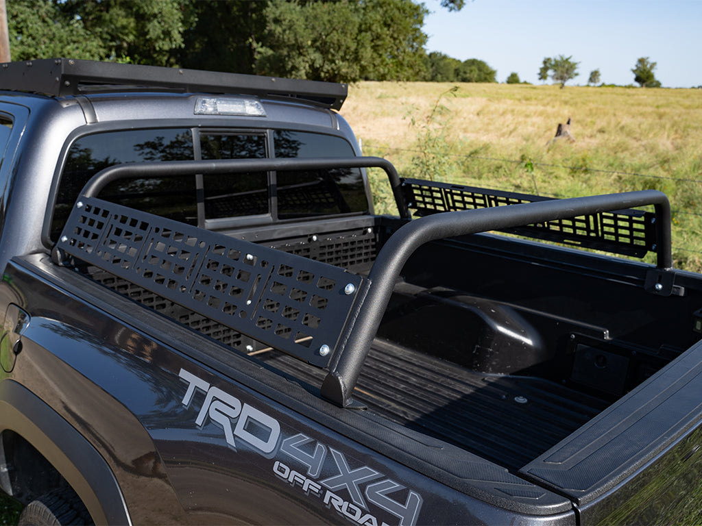 Installed on Car Cali Raised Overland Bed Bars | 2005-2023 Toyota Tacoma