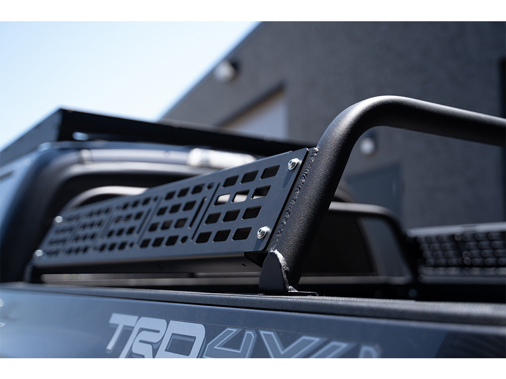 Installed on Car Cali Raised Overland Bed Bars | 2005-2023 Toyota Tacoma