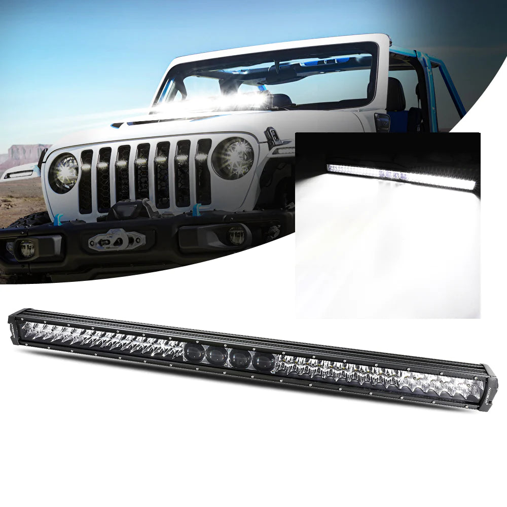 Auxbeam New 42 Inch 5D-PRO Series 44000LM Spot Beam Off Road Led Light Bar