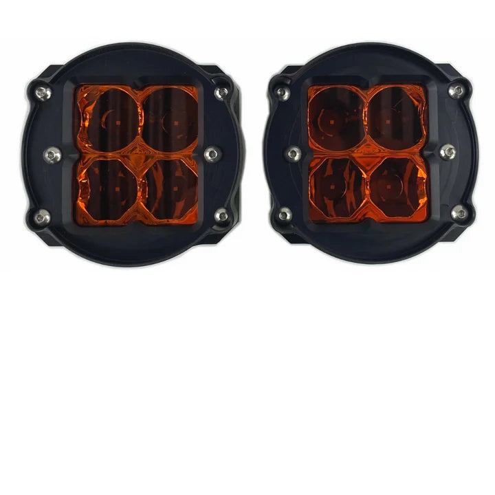 Heretics Toyota 4Runner Fog Light Kit - Amber Lens - 2010+