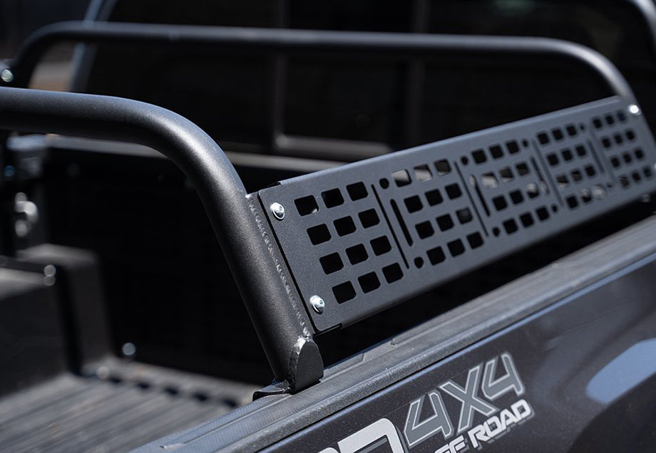 Installed on Car Cali Raised Overland Bed Bars | 2005-2023 Toyota Tacoma