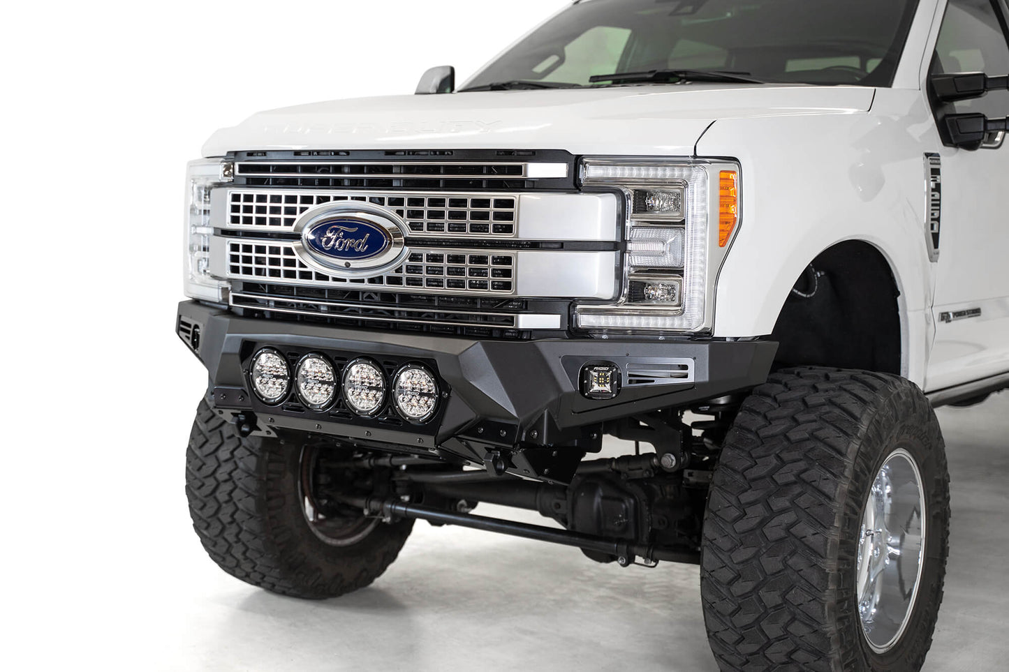 Installed on Car ADD Ford Bomber Front Bumper (RIGID) | 2017-2022 Super Duty