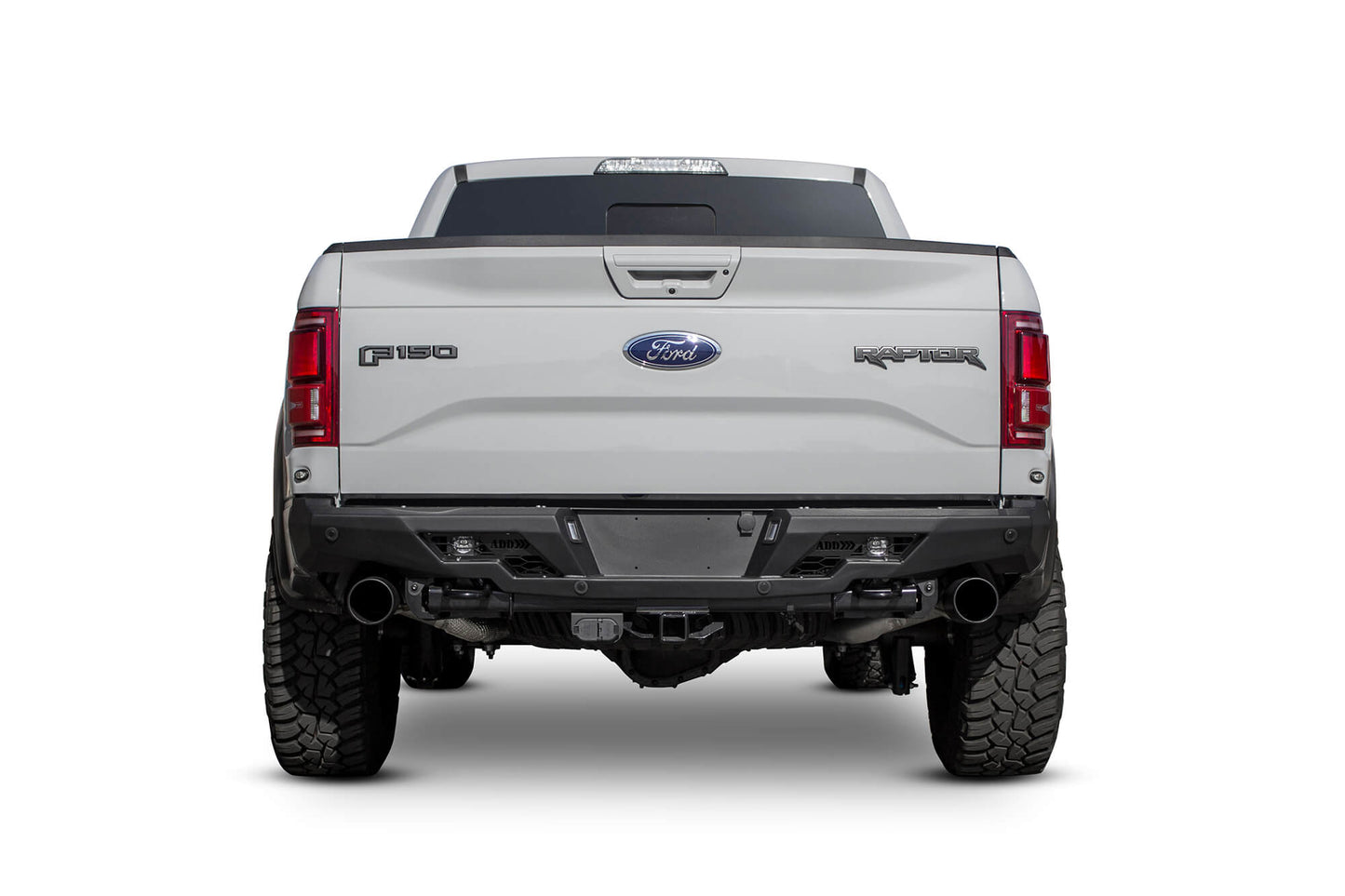 Installed on Car ADD Ford Stealth Fighter Rear Bumper | 2017-2020 Raptor