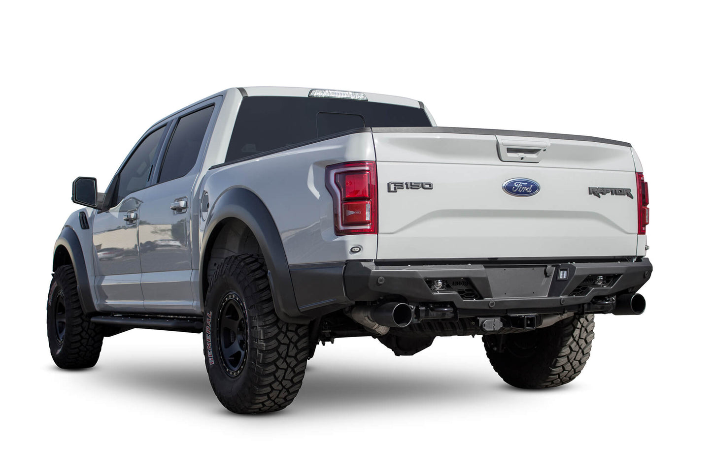 Installed on Car ADD Ford Stealth Fighter Rear Bumper | 2017-2020 Raptor