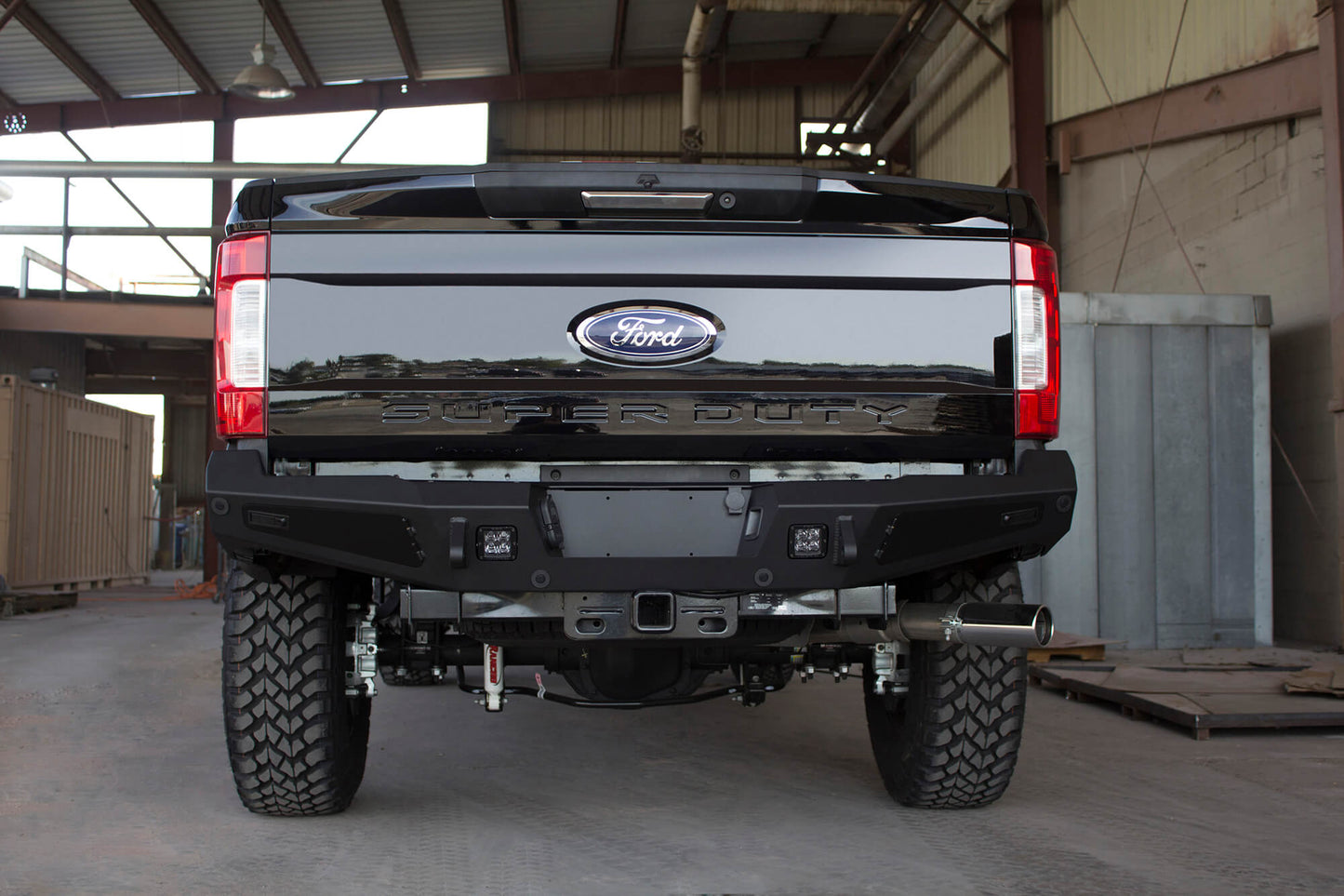 Installed on Car ADD HoneyBadger Rear Bumper | 2017-2022 Ford Super Duty