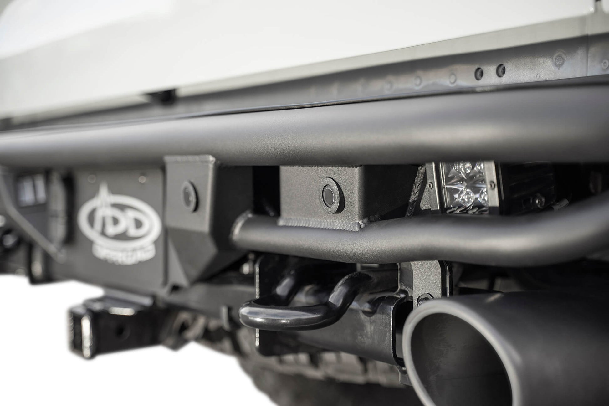 Installed on Car with Small Light Close View ADD PRO Bolt-On Rear Bumper | 2017-2020 Ford Raptor