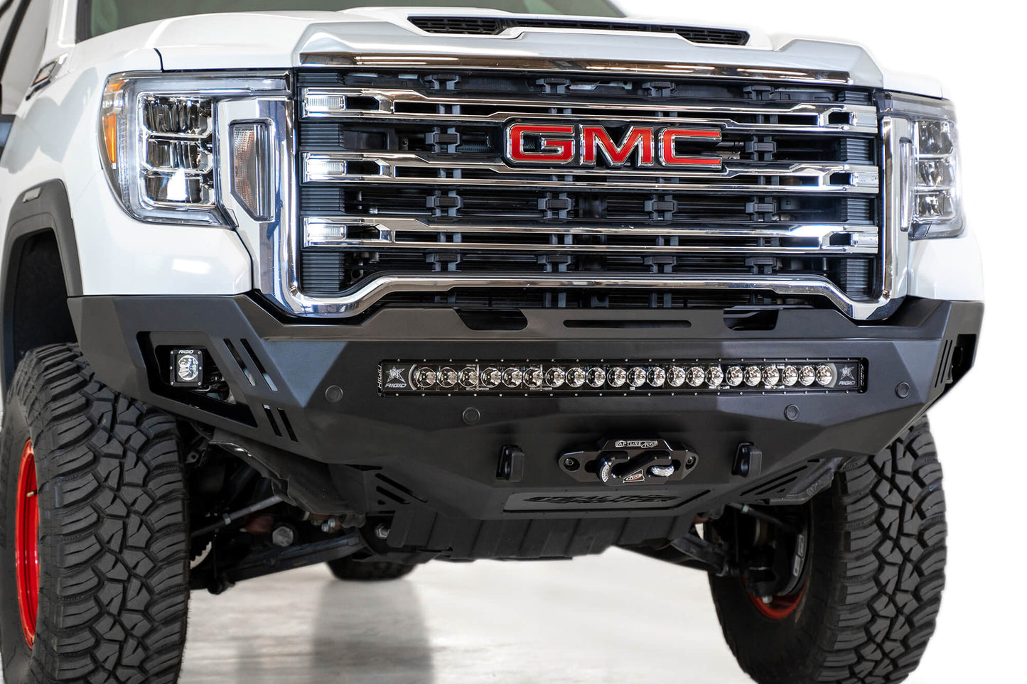 Installed on Car ADD Stealth Fighter Front Bumper | 2020-2023 GMC 2500/3500