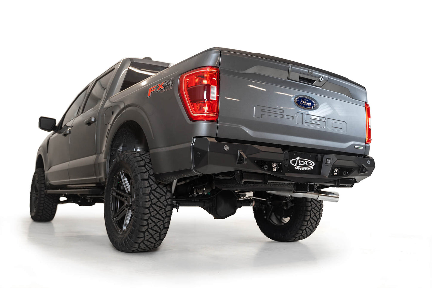 Installed on Car ADD 2021-2023 Ford F-150 Stealth Fighter Rear Bumper