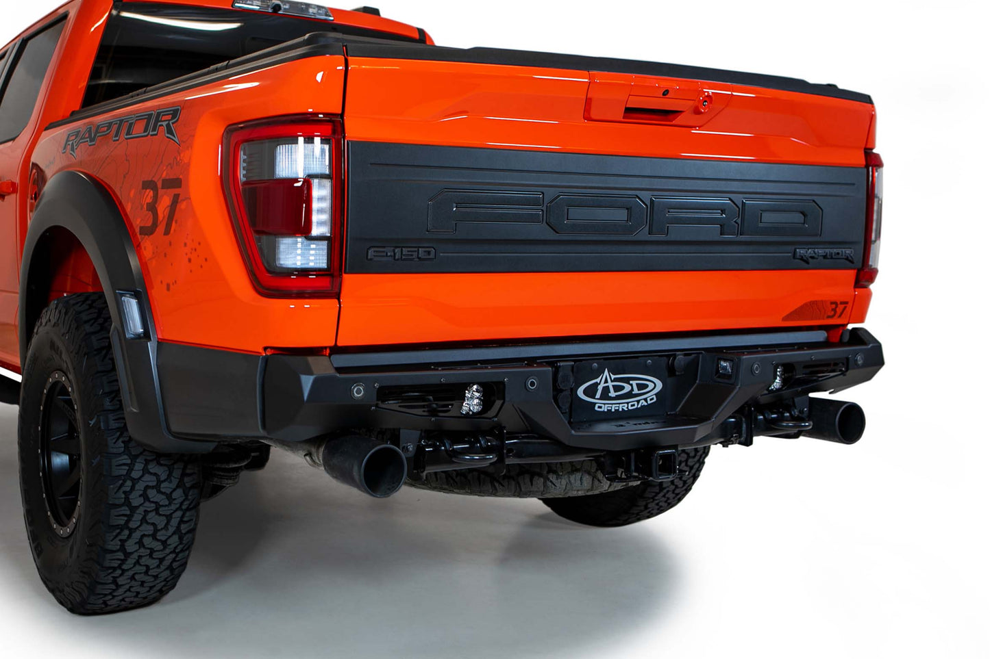 Installed on Car ADD 2021-2023 Ford Raptor & Raptor R Bomber Rear Bumper