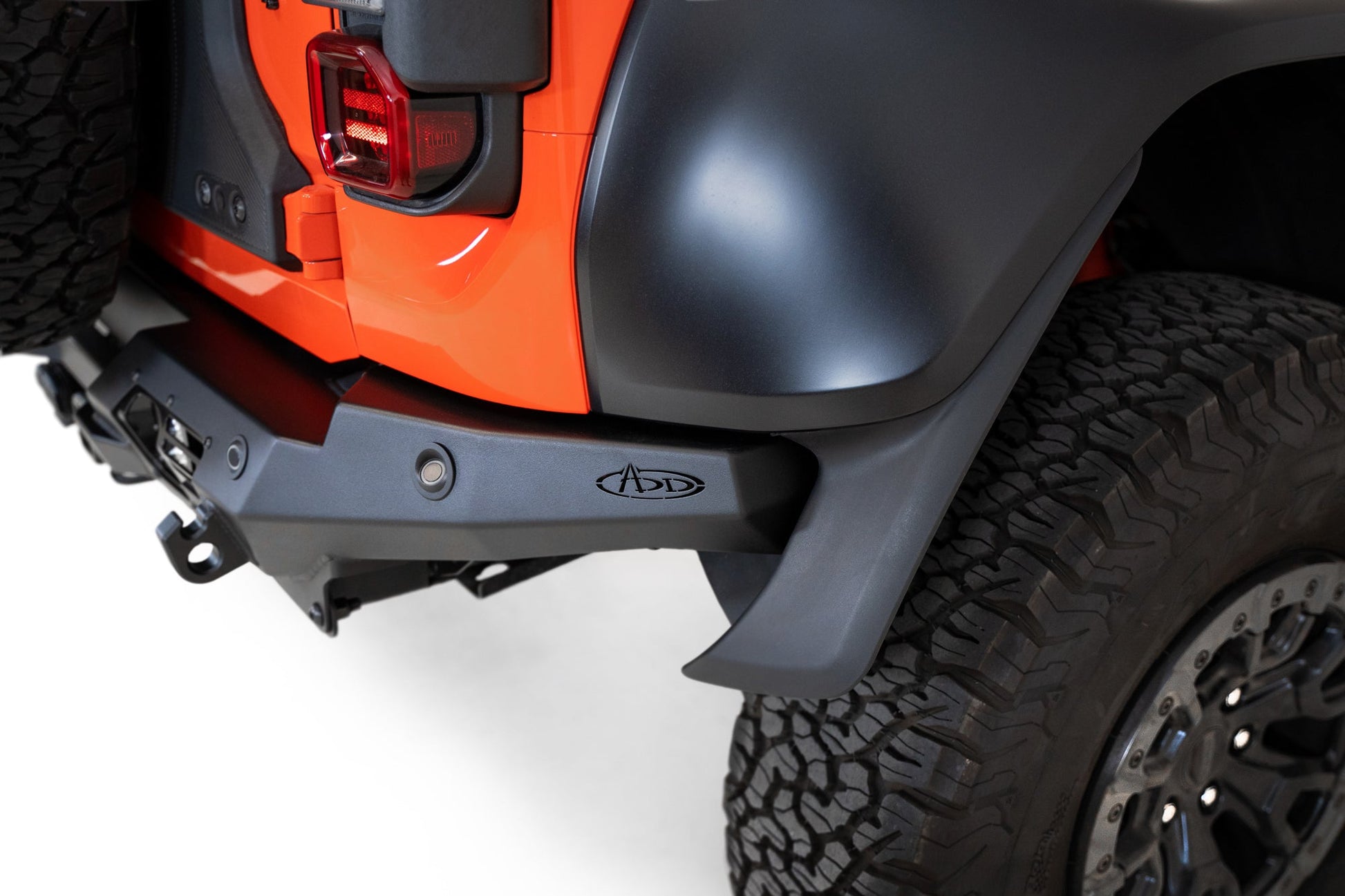 Installed on Car ADD Ford Bomber Rear Bumper | 2022-2023 Bronco Raptor\