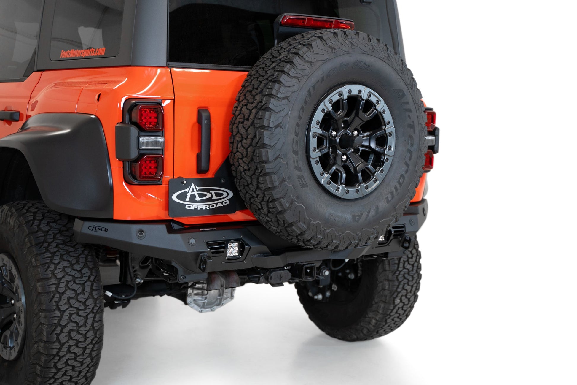 Installed on Car ADD Ford Bomber Rear Bumper | 2022-2023 Bronco Raptor