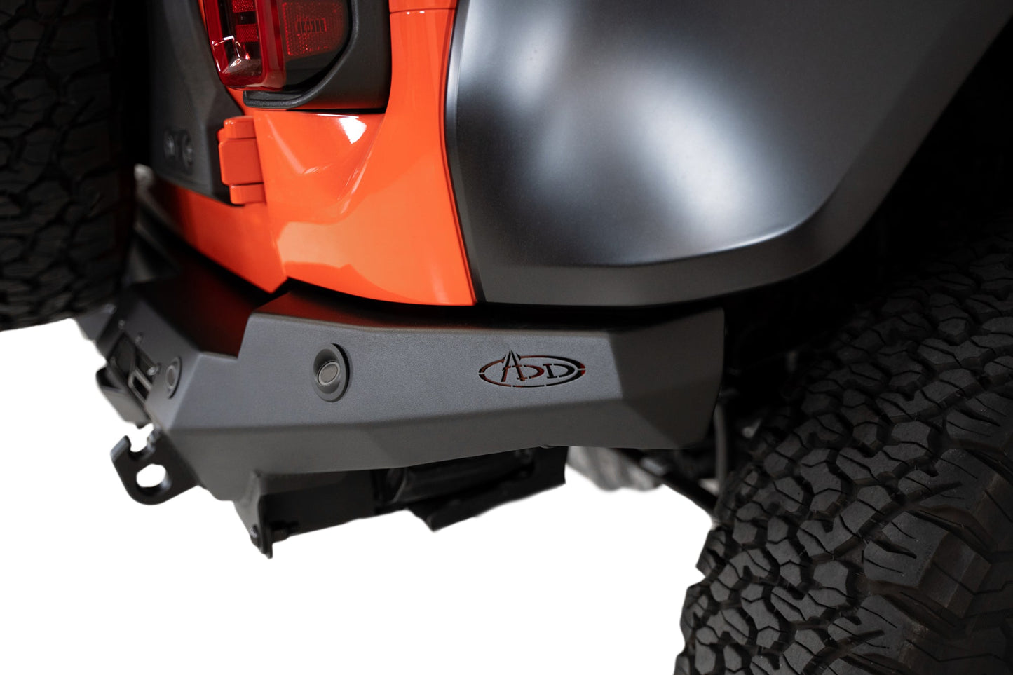Installed on Car ADD Ford Bomber Rear Bumper | 2022-2023 Bronco Raptor\