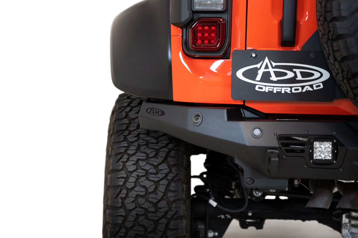Installed on Car ADD Ford Bomber Rear Bumper | 2022-2023 Bronco Raptor