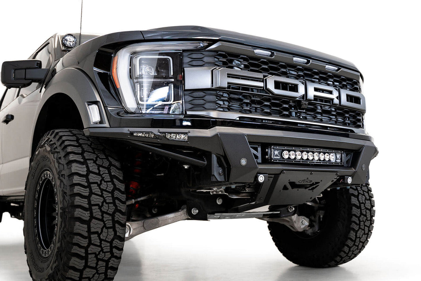 Installed on Car ADD Phantom Front Bumper | 2021-2023 Ford F-150 Raptor/Raptor R