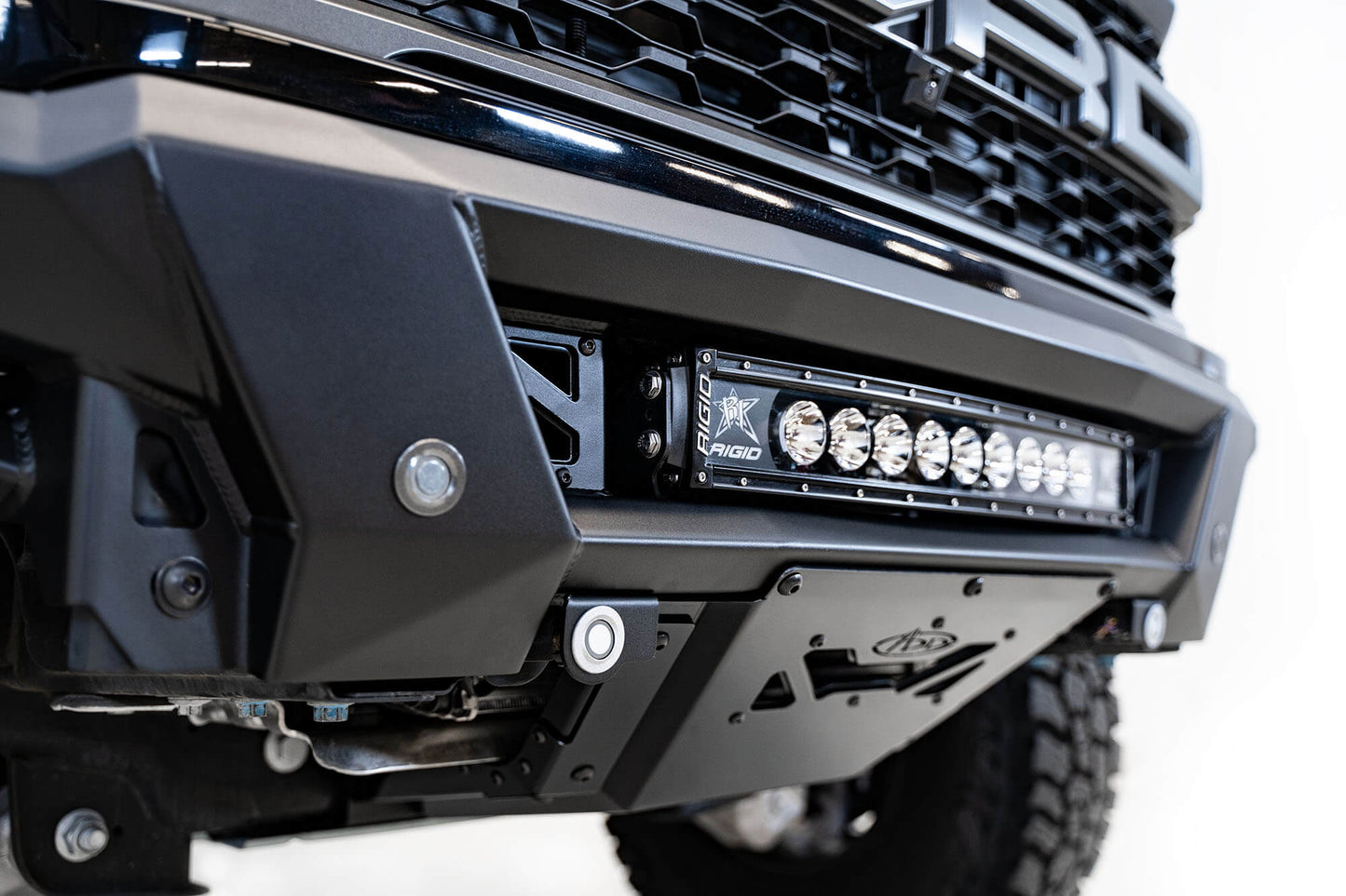 RIGID Light Bar on ADD Phantom Front Bumper | 2021-2023 Ford F-150 Raptor/Raptor R