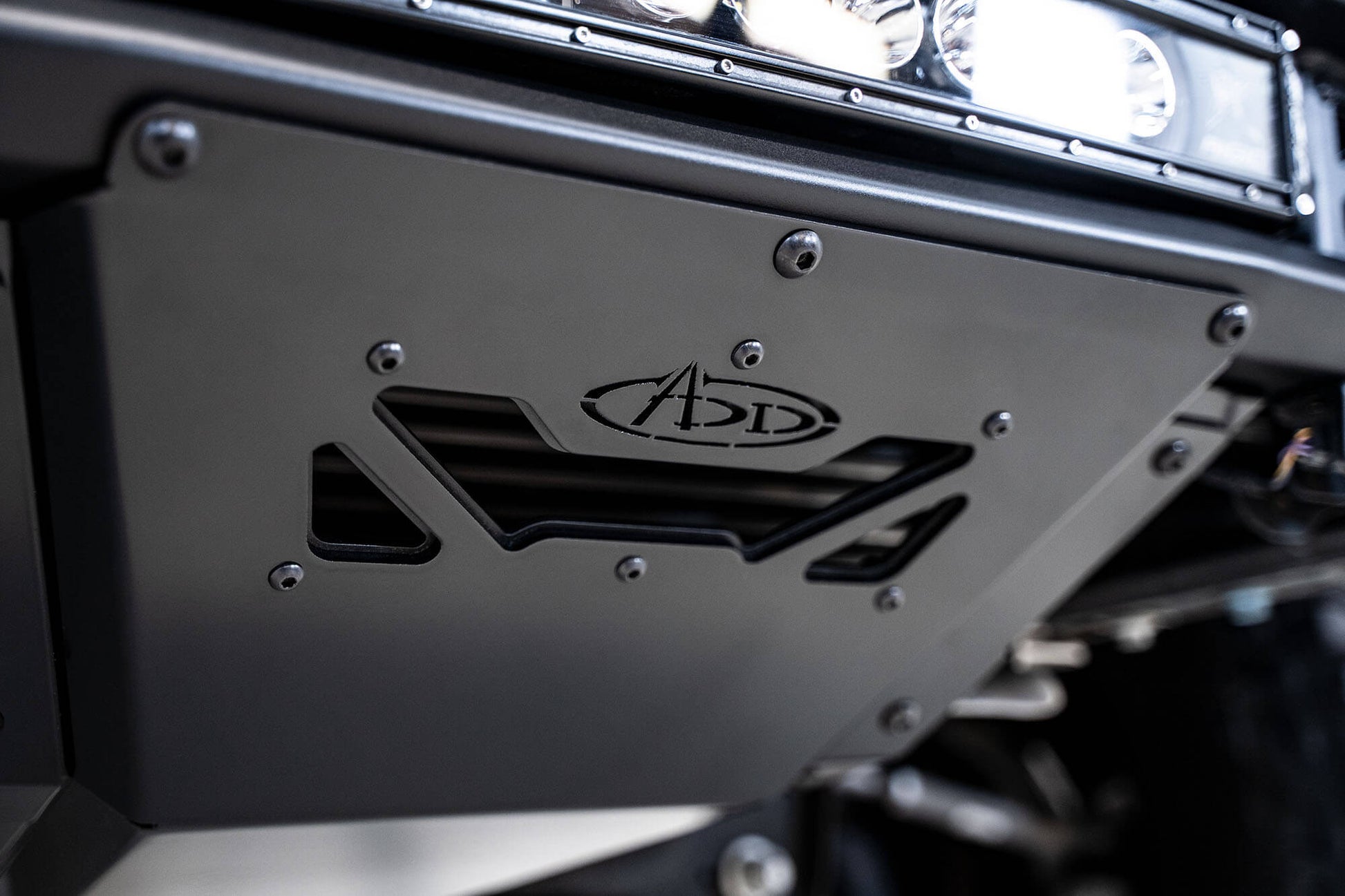 ADD Logo on ADD Phantom Front Bumper | 2021-2023 Ford F-150 Raptor/Raptor R