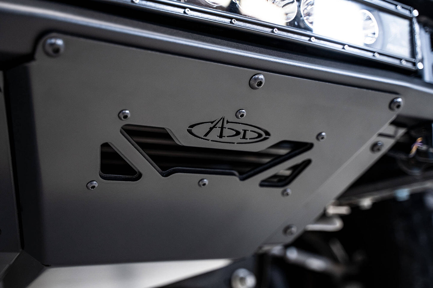 ADD Logo on ADD Phantom Front Bumper | 2021-2023 Ford F-150 Raptor/Raptor R