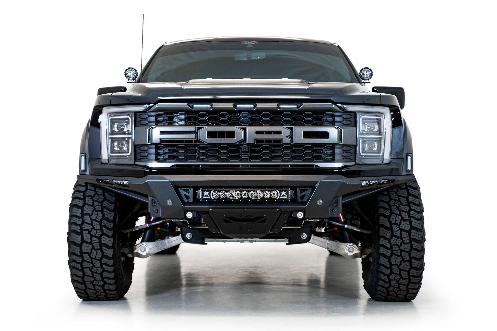 Installed on Car ADD Phantom Front Bumper | 2021-2023 Ford F-150 Raptor/Raptor R