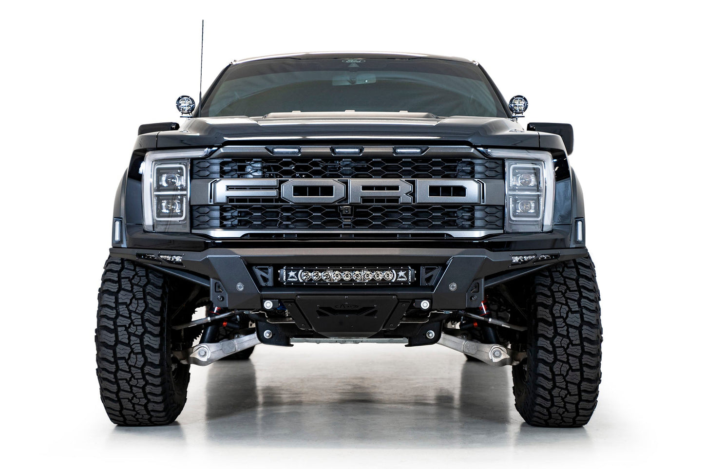 Installed on Car ADD Phantom Front Bumper | 2021-2023 Ford F-150 Raptor/Raptor R