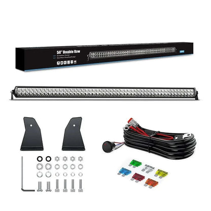 Double Row Screwless Light Bar Uncle Sam's Road 50'' White 
