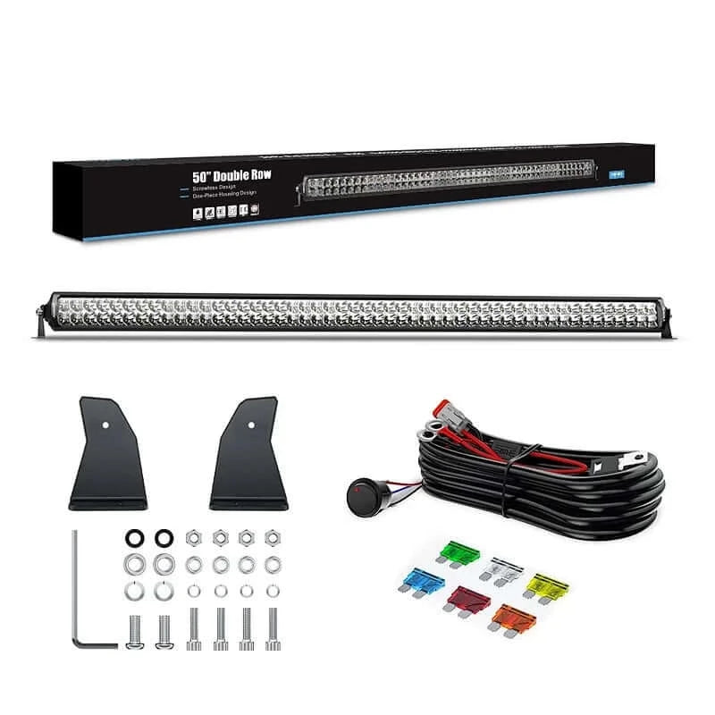 Double Row Screwless Light Bar Uncle Sam's Road 50'' White 