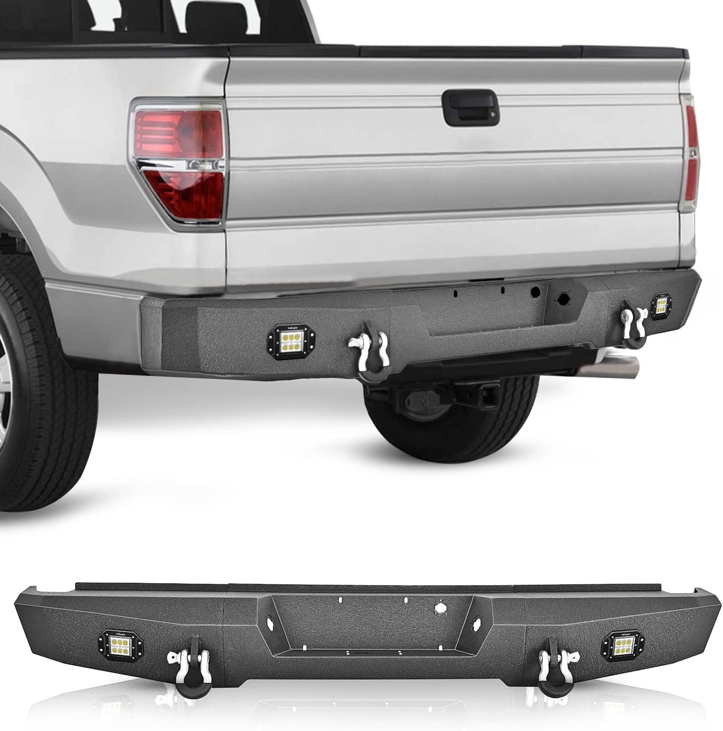 Nilight Rear Step Bumper For 2009-2014 Ford F-150