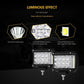 Auxbeam 4pcs 4" LED PODS Combo Beam & Dual A-Pillar Light Lower Windshield Hinge Mounting Brackets