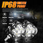 Auxbeam 3 Inch LED Pods Lights with Additional Amber Covers & Fog Lamp Mounting Brackets (Vertical Fog Lamp) for Dodge Ram 1500 2013-2018