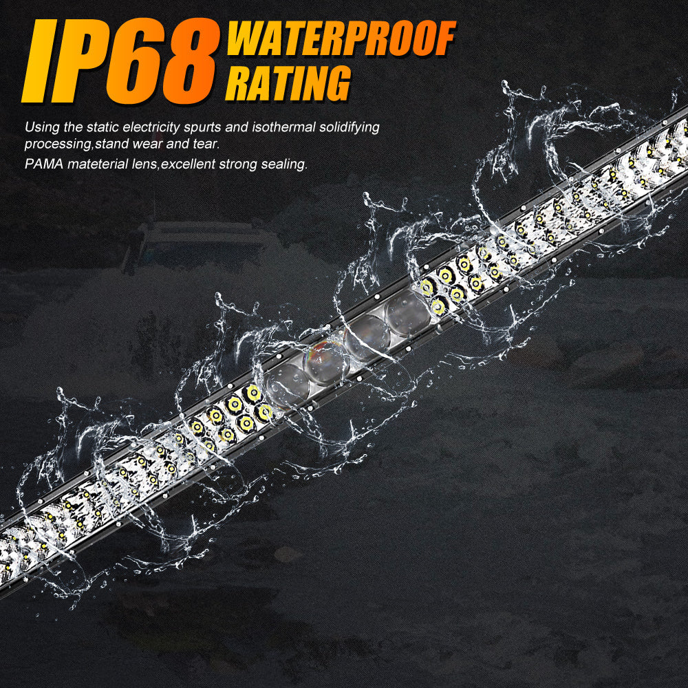 Auxbeam New 42 Inch 5D-PRO Series 44000LM Spot Beam Off Road Led Light Bar