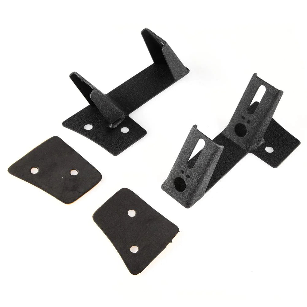 Auxbeam 4pcs 4" LED PODS Combo Beam & Dual A-Pillar Light Lower Windshield Hinge Mounting Brackets