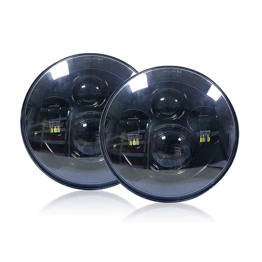 7" LED Headlight for Jeep Wrangler Uncle Sam's Road No 