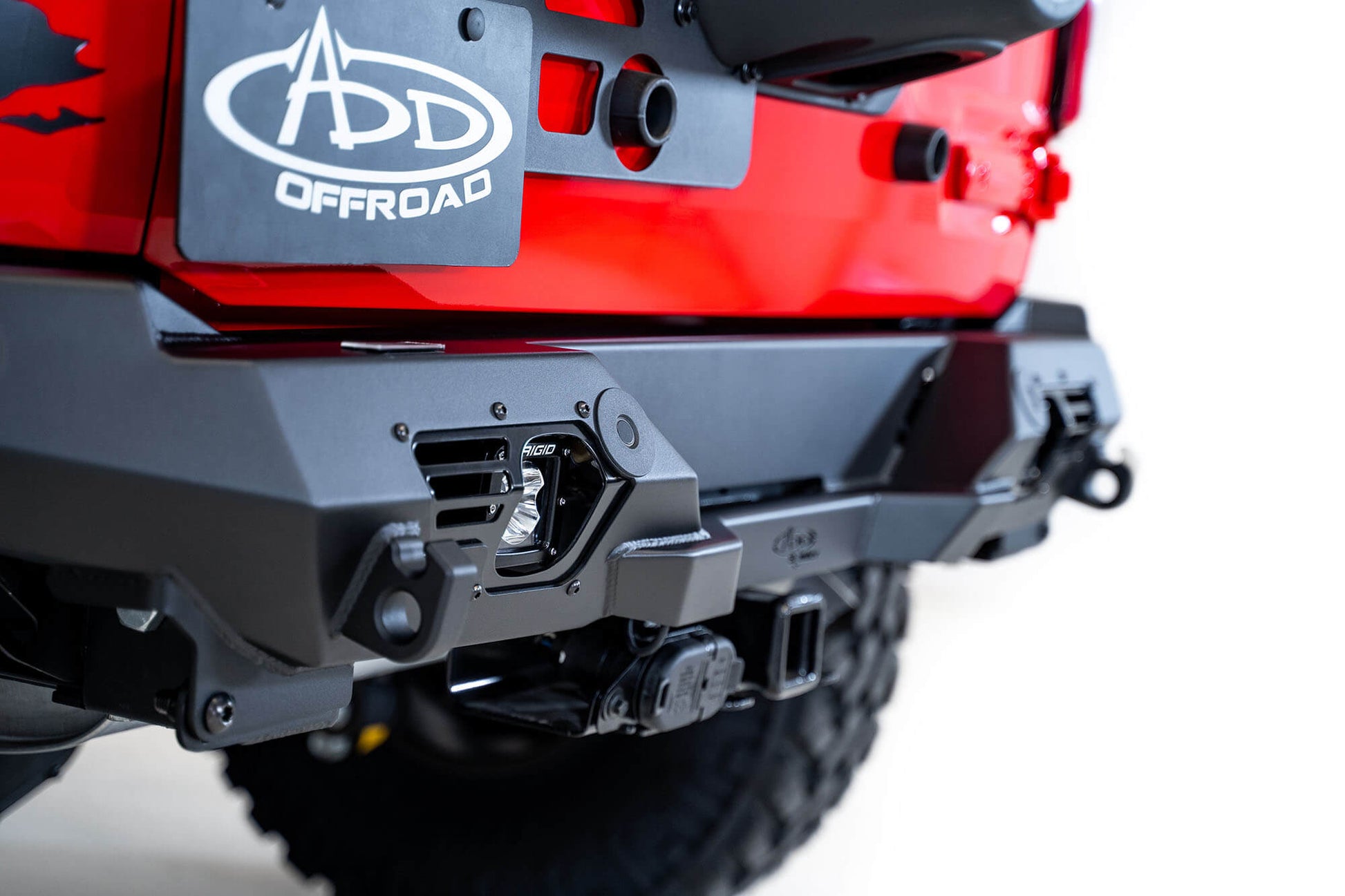 Installed on Car ADD Ford Bomber Rear Bumper | 2021-2023 Bronco