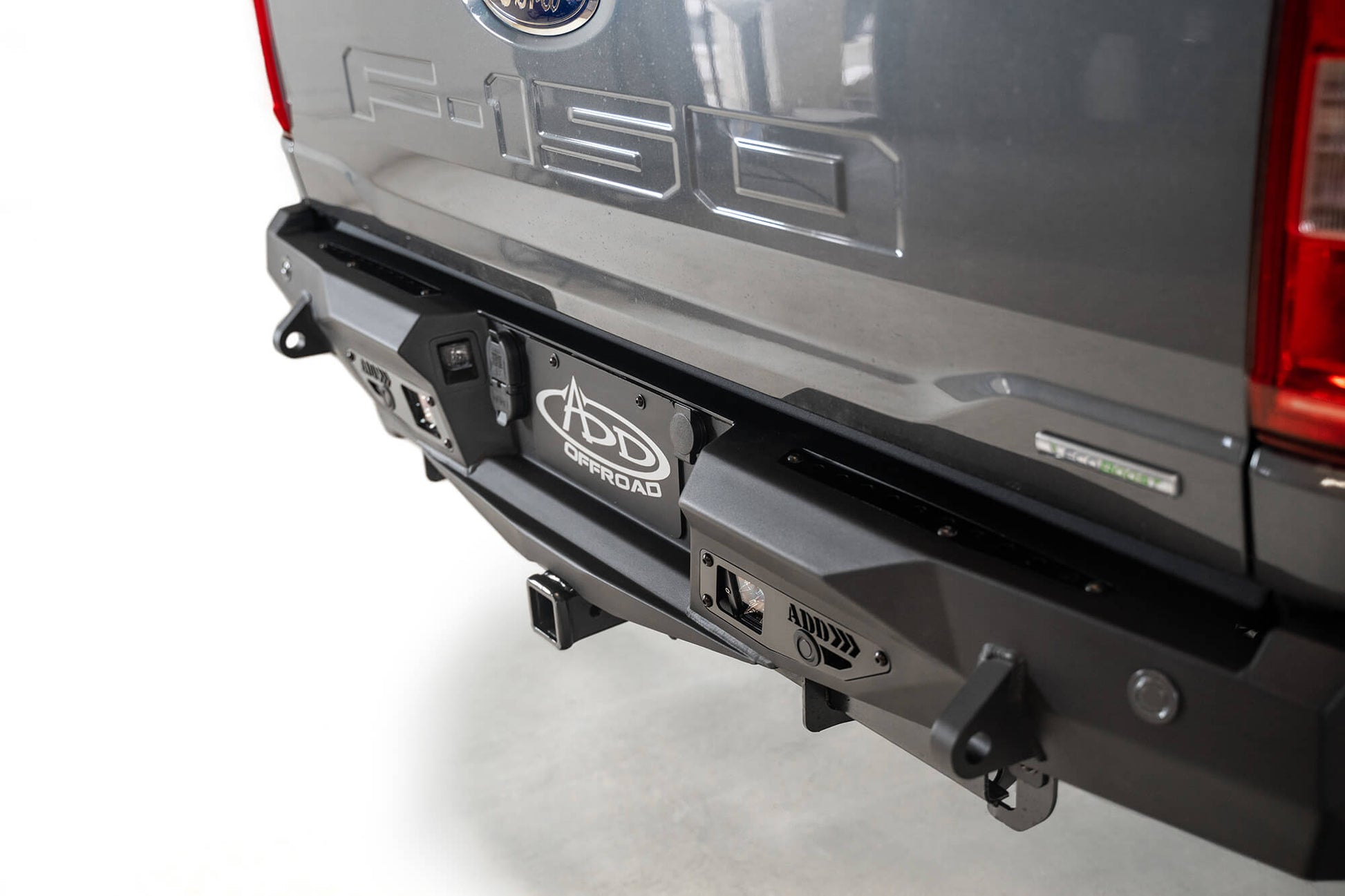 Installed on Car ADD 2021-2023 Ford F-150 Stealth Fighter Rear Bumper