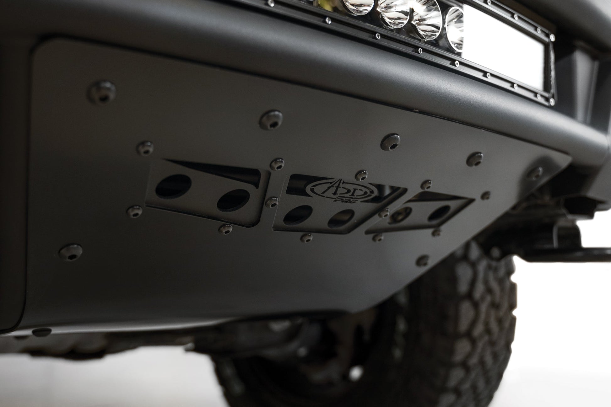 Bottom Part of Installed ADD PRO Bolt-On Front Bumper | 2021-2023 Ford F-150