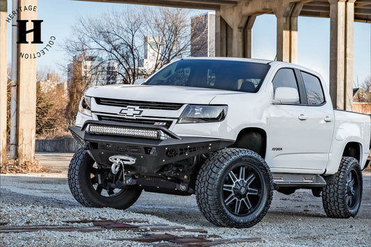 Installed on Car ADD HoneyBadger Front Bumper | Heritage | 2015-2020 Chevy Colorado/GMC Canyon