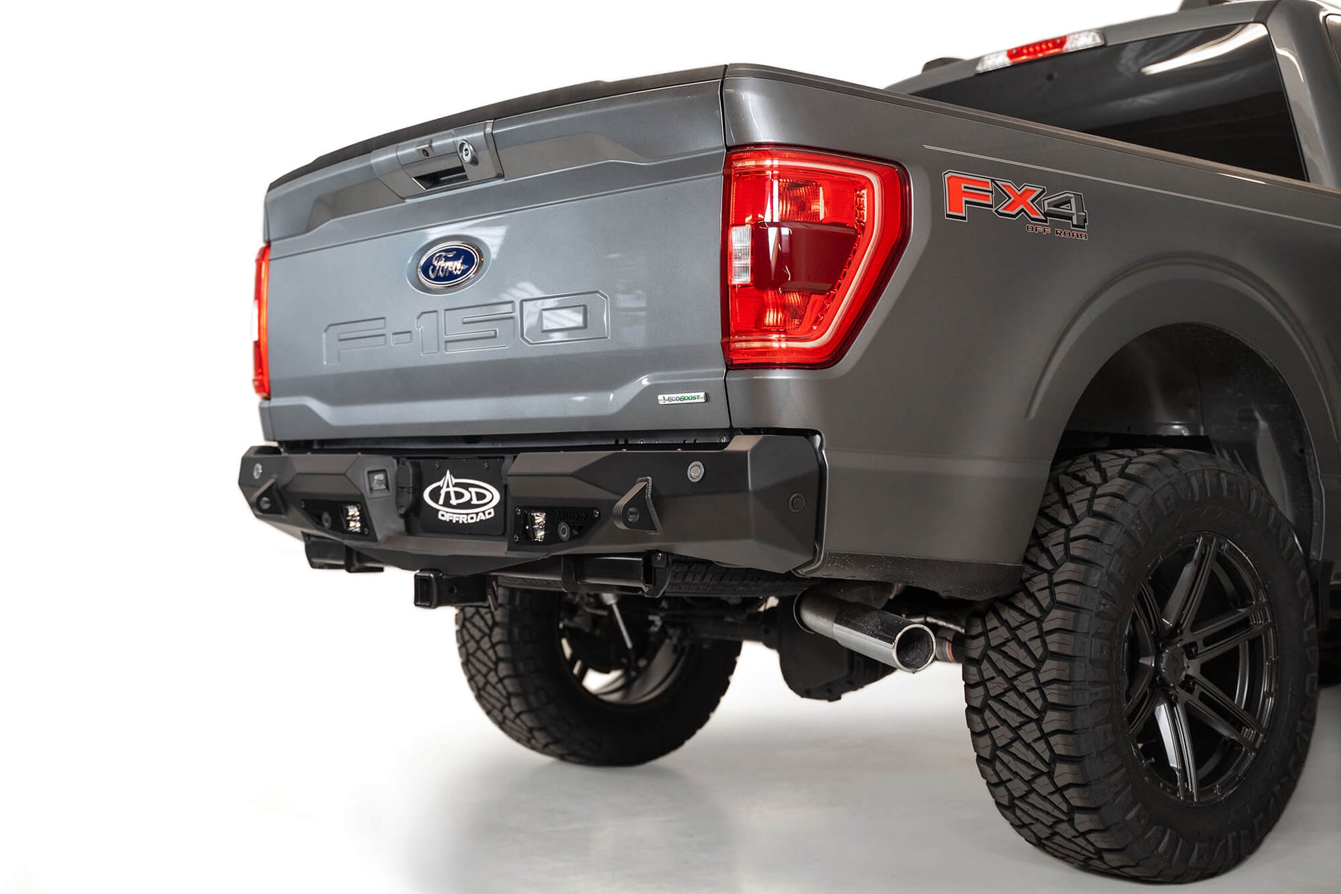 Installed on Car ADD 2021-2023 Ford F-150 Stealth Fighter Rear Bumper