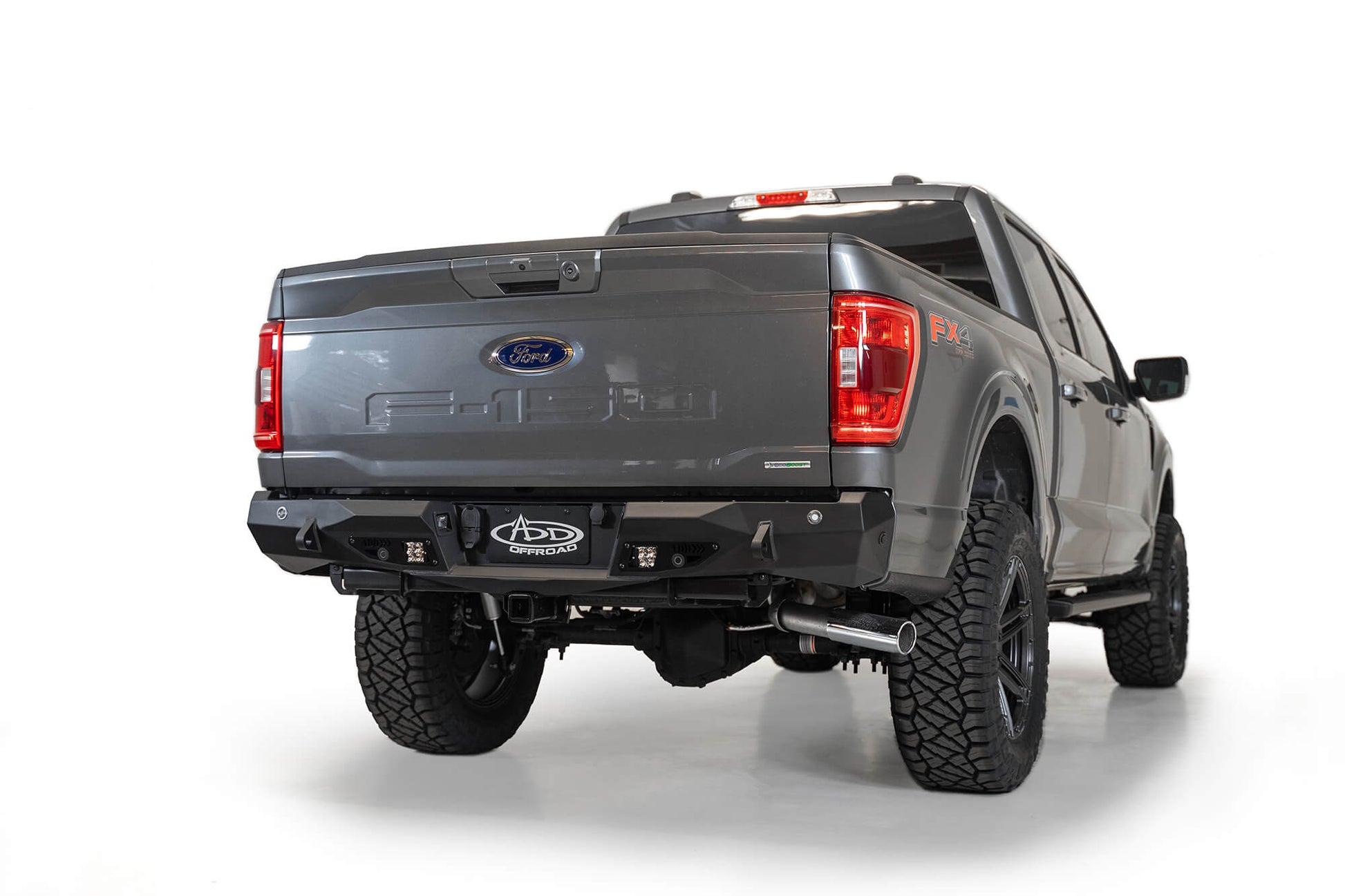 Installed on Car ADD 2021-2023 Ford F-150 Stealth Fighter Rear Bumper